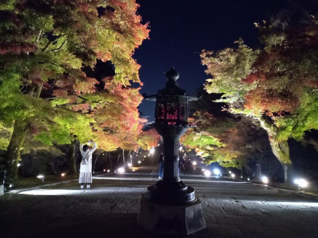 仁和寺 金堂前の灯篭