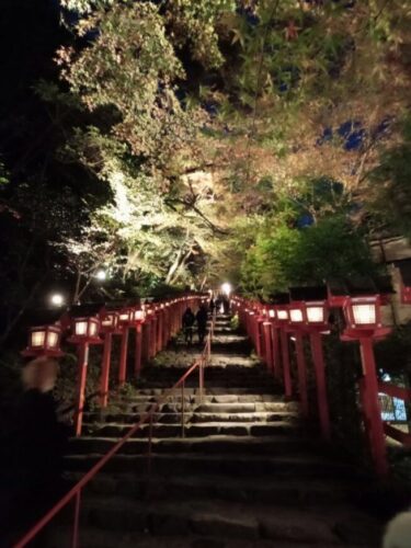 京都【貴船神社】紅葉ライトアップ 夜間特別拝観2022