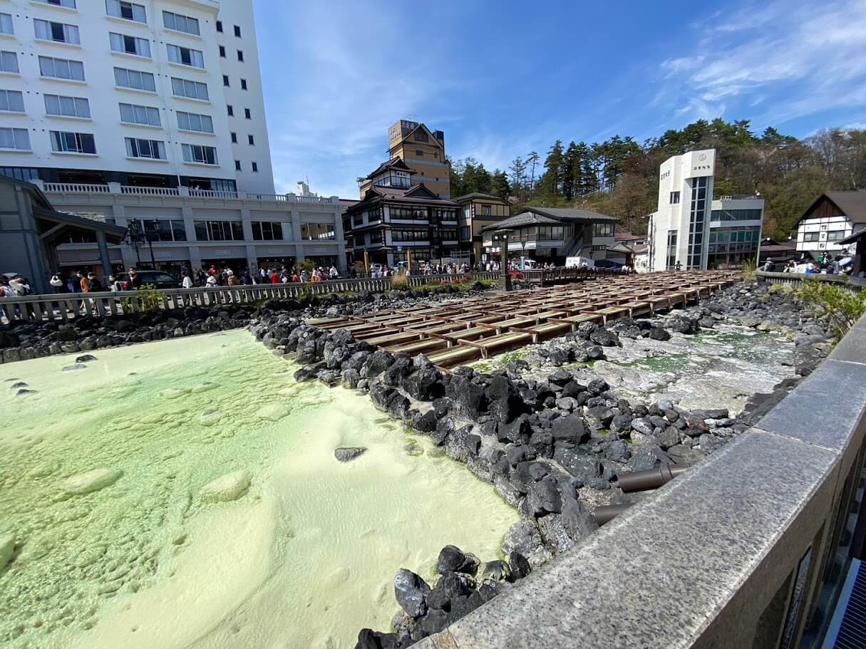 草津温泉 湯畑泉水 湯畑②